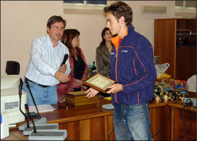 Premiato Alex Baldaccini campione italiano junior