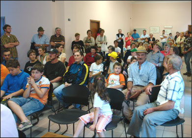 Sala del Comune durante la premiazione degli allevatori