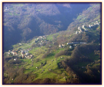 La Valle Taleggio vista dal Monte Sornadello
