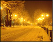 Neve notturna a San Pellegrino Terme