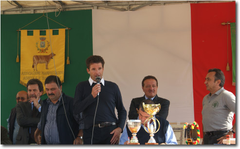 Autorit presenti alla Mostra zootecnica di Serina