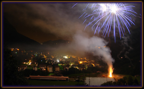 Spettacolo pirotecnico Festa d'estate Serina