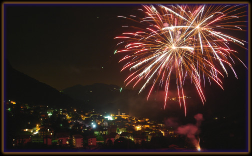 Spettacolo pirotecnico Festa d'estate Serina