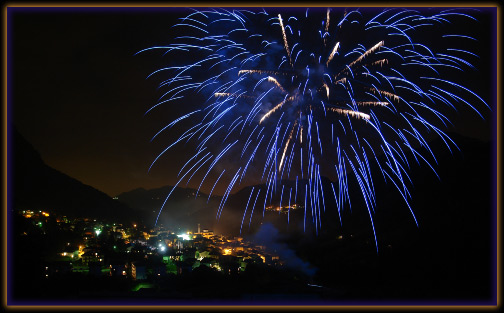 Spettacolo pirotecnico Festa d'estate Serina