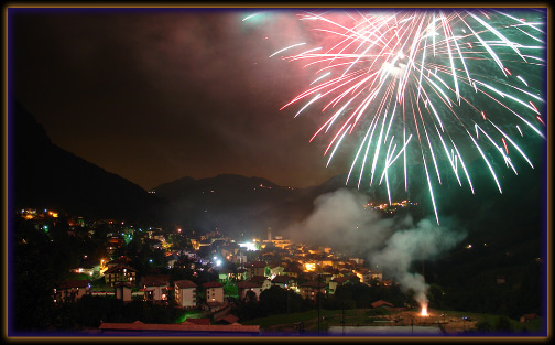 Spettacolo pirotecnico Festa d'estate Serina