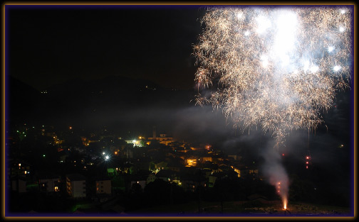 Spettacolo pirotecnico Festa d'estate Serina