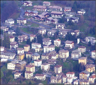 Particolare del centro di Serina