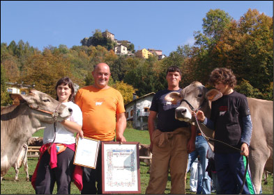 Regina e Reginetta della Mostra zootecnica della Val Taleggio