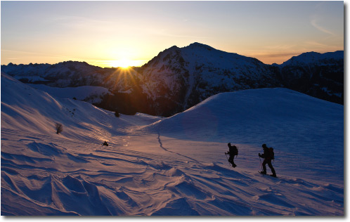 Alba all'Alben: l'impero del Sole in Val Taleggio