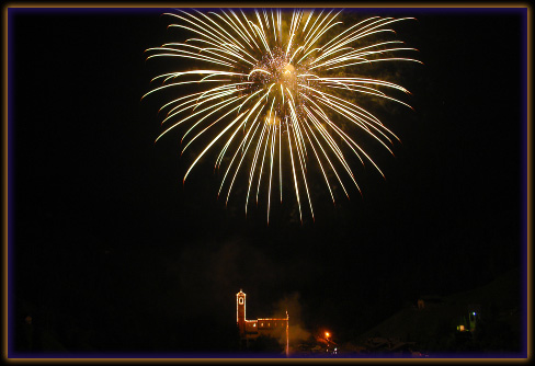 Spettacolo pirotecnico di Valleve