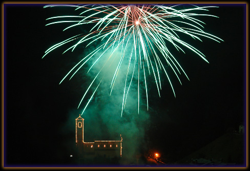 Spettacolo pirotecnico di Valleve