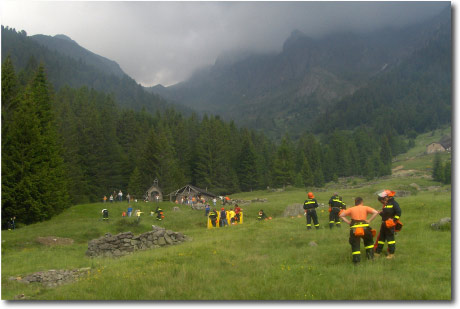 Esercitazione Antincendio Valle Brembana