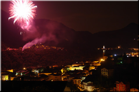 Spettacolo pirotecnico Sagra di San Lorenzo di Zogno