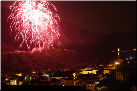 Spettacolo pirotecnico Sagra di San Lorenzo di Zogno